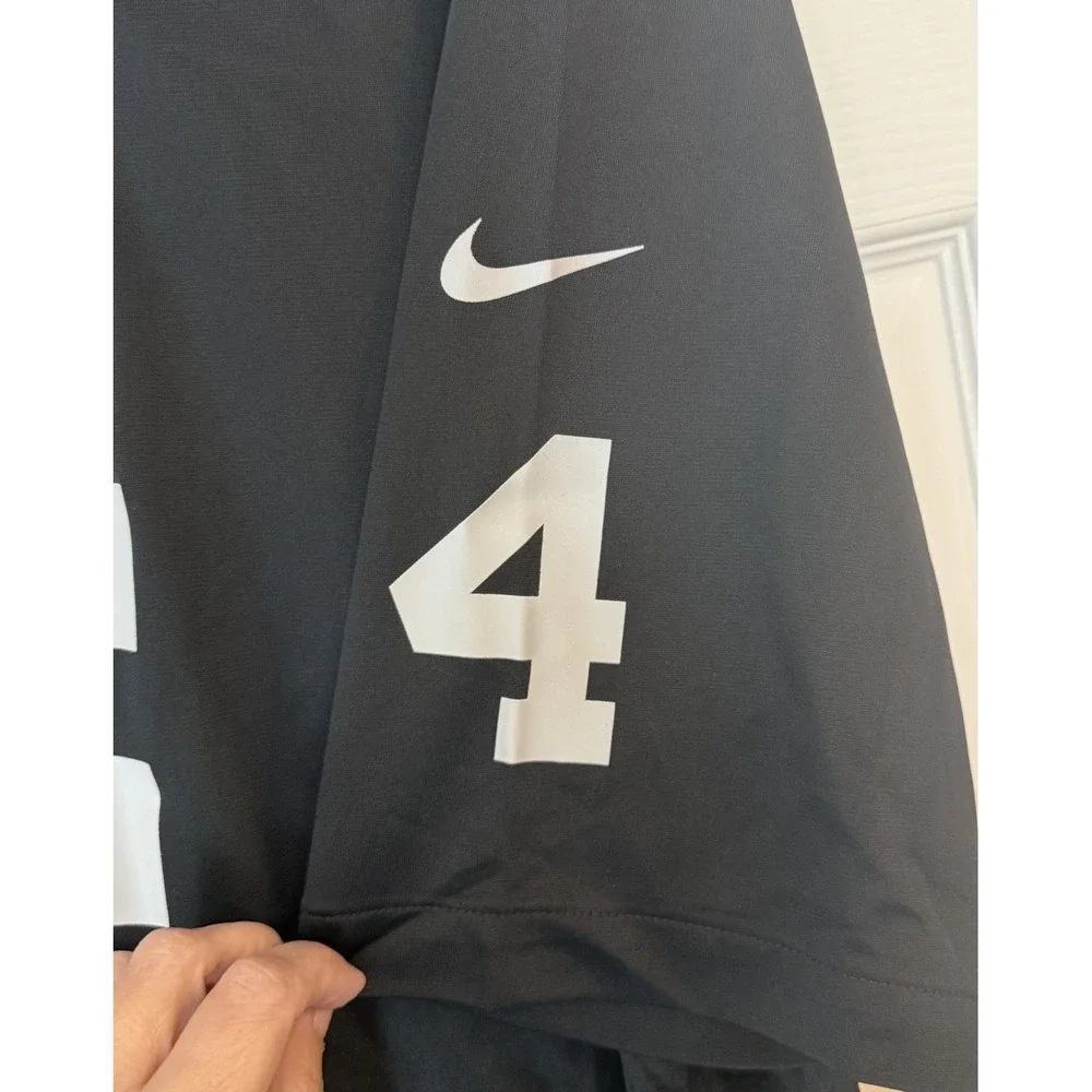 Las Vegas Raiders NWT #4 Derek Carr‎ Jersey 2XL Nike On Field Black NFL Football